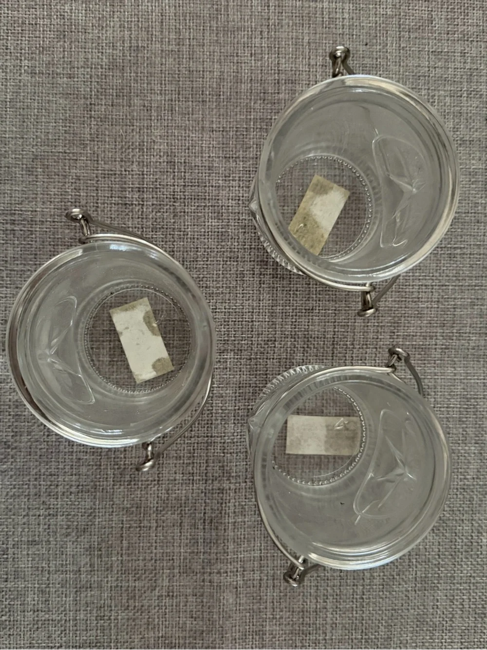 Set of 3 Clear Glass Star Votive Candle Holders | Farmhouse Cottagecore Decor